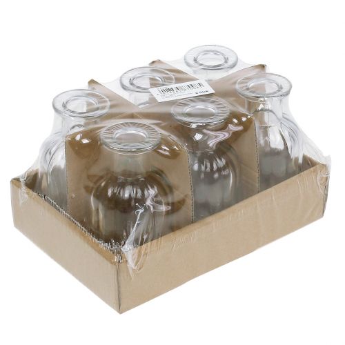 tételeket Palackváza kicsi Ø5,5cm H10,5cm átlátszó 6 db