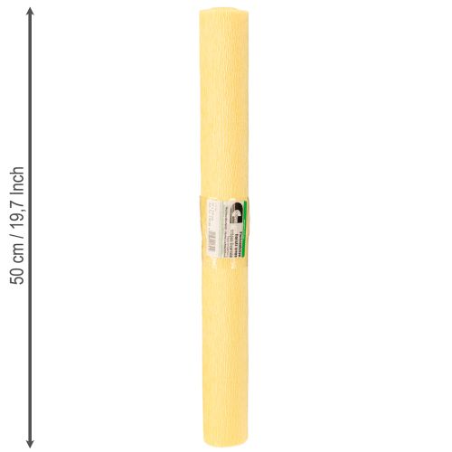 tételeket Virágüzlet krepp papír pasztell sárga 50x250cm