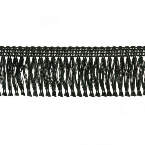 tételeket Fringe Ribbon, Cordonet Trim, Leonean Fringes Black W4cm L25m