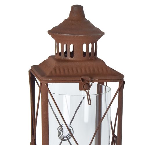 tételeket Kerti lámpás fém dekoratív rozsda megjelenés 12cmx12cmx135cm