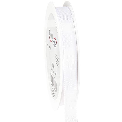 tételeket Ajándék szalag, díszszalag, taft szalag, fehér, 15mm, 50m