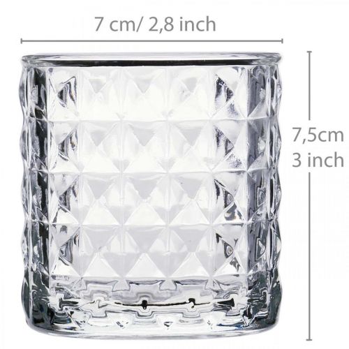 Floristik24 Üveglámpás mintakeverék, gyertya dekoráció, dekoratív üvegedény, asztali dekoráció 3 db készletben