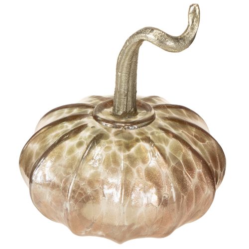 tételeket Üveg tök asztaldísz őszi tök üveg fém M14cm 2 db