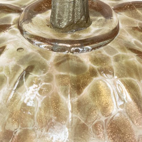 tételeket Üveg tök asztaldísz őszi tök üveg fém M14cm 2 db