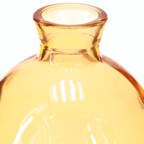 tételeket Üvegvázák, hagyma alakú mini díszvázák narancssárga Ø7.5cm M9cm 6 db