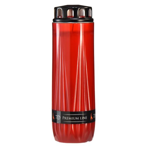 tételeket Sírgyertya Aura temetői gyertya piros fekete 7 nap H24cm