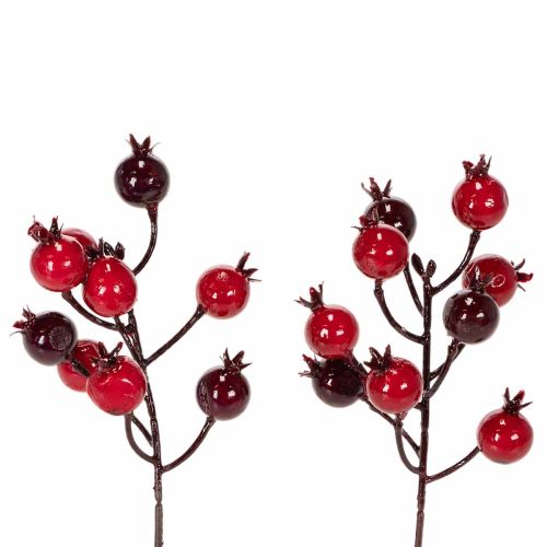 tételeket Mű gránátalmaág elágazó szárakkal vázadíszként, 19 cm, 4 darab