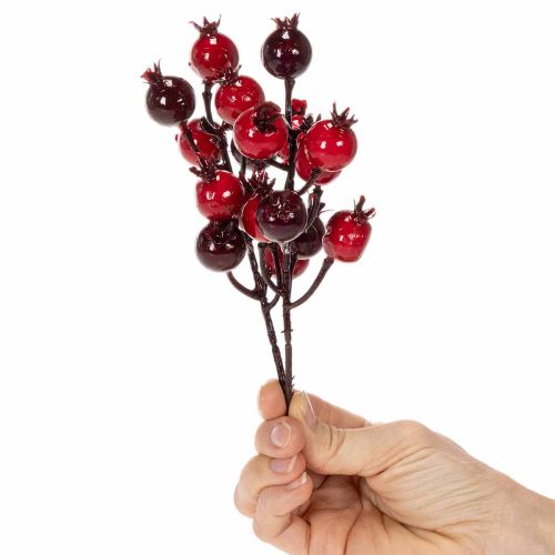 tételeket Mű gránátalmaág elágazó szárakkal vázadíszként, 19 cm, 4 darab