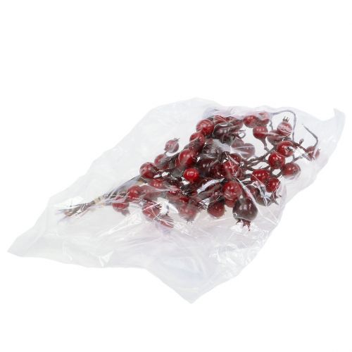 Floristik24 Mesterséges csipkebogyó ág 21cm 6db