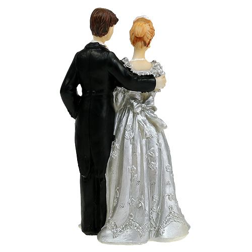 Floristik24 Esküvői pár ezüst esküvőre 14cm
