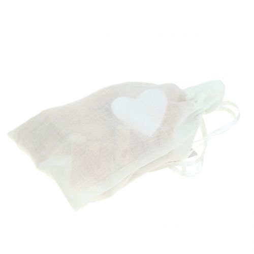 tételeket Fa szív zacskóban 2cm - 4cm 24 db