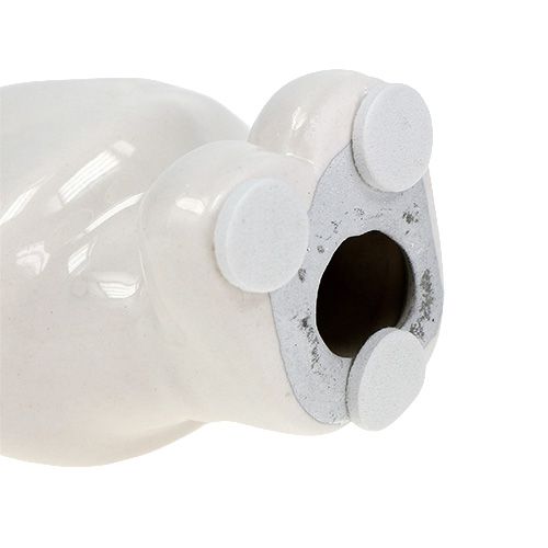 Floristik24 Nicholas kerámia figura 11cm fehér, ezüst 8db