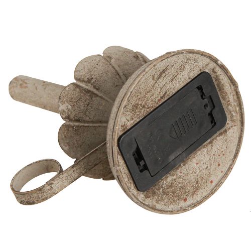 tételeket Antik gyertyatartó LED gyertya fém meleg lámpával H22cm