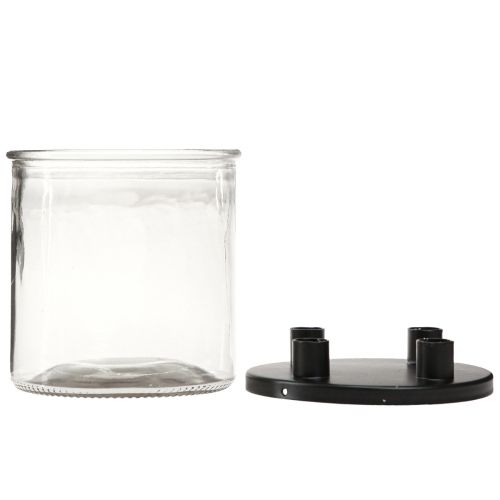 tételeket Gyertyatartó üveg Rod gyertyatartó dekorációs üveg H11cm Ø10cm