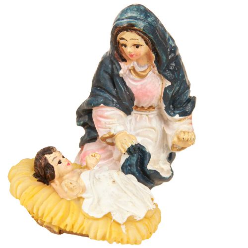 tételeket Betlehemes figura készlet 11 színes, kézzel festett figura 3,5-9,5 cm