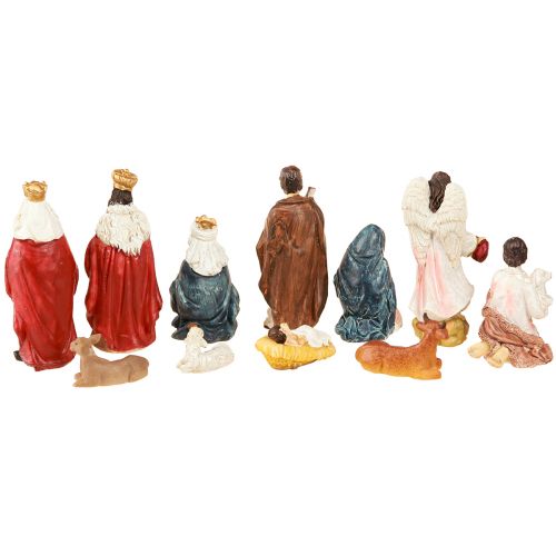 tételeket Betlehemes figura készlet 11 színes, kézzel festett figura 3,5-9,5 cm