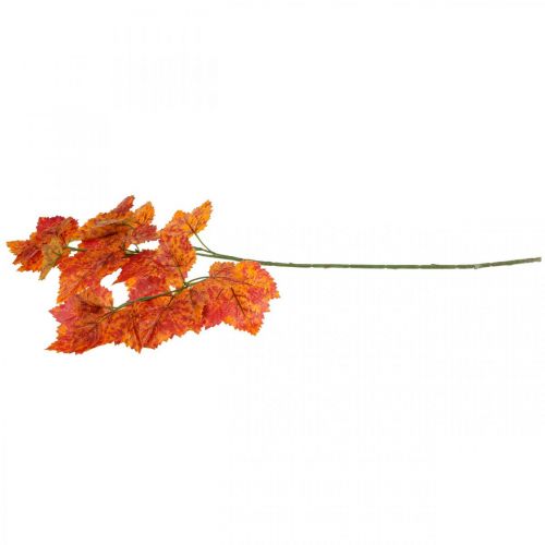 tételeket Mesterséges szőlőlevelek Piros narancssárga zöld műnövények 63cm 3db