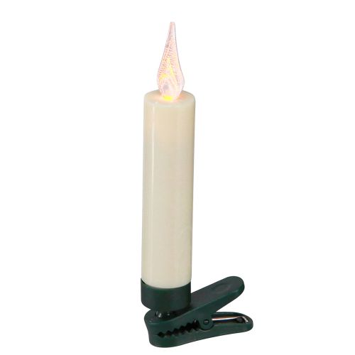 tételeket LED fa gyertyák elemes távirányító villogás 10 LED H10cm