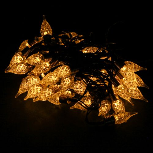 tételeket LED tündér lámpák időzítő elemmel belül 50 LED 490cm