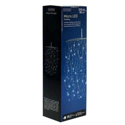 Floristik24 Light cascade Micro-LED hideg fehér 320