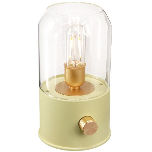 LED asztali lámpa retro asztali lámpa meleg fehér zöld H19,5cm