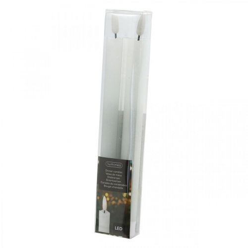 tételeket LED gyertyaviasz asztali gyertya meleg fehér elemhez Ø2cm 24cm 2db