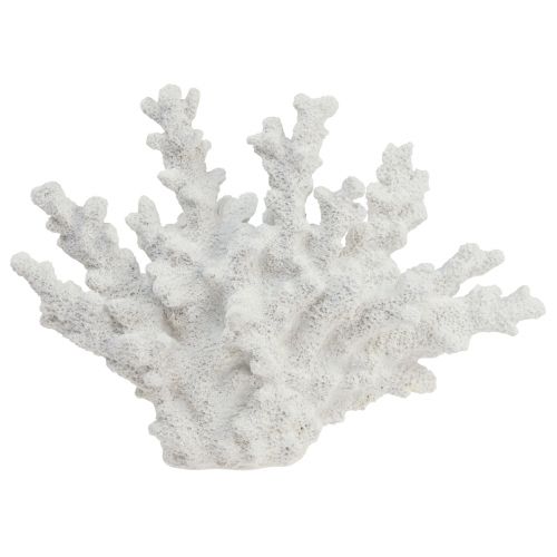 Tengeri dekoráció korall polyresin fehér 18,5×26cm