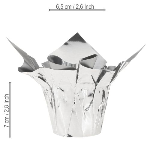 tételeket Mini vetőgép ezüst ajándékcsomagolás Ø4,5cm H7cm 8 db