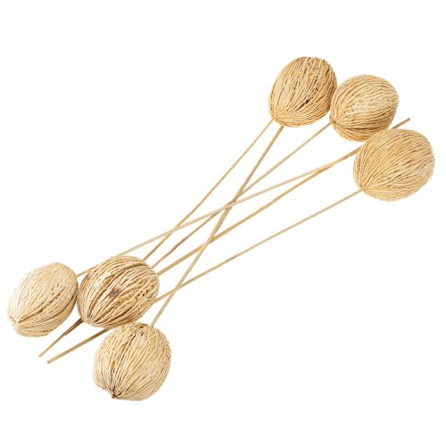 tételeket Mintolla golyó fehérített 8cm - 10cm H46cm 6 db