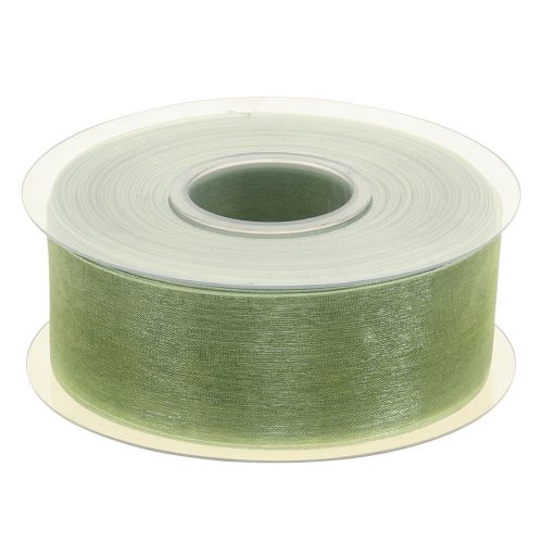 tételeket Organza szalag zöld ajándék szalag szegély lime zöld 40mm 50m