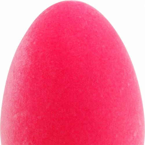 Floristik24 Easter Egg Pink H25cm Egg pelyhes húsvéti dekoráció Tojás dekoráció
