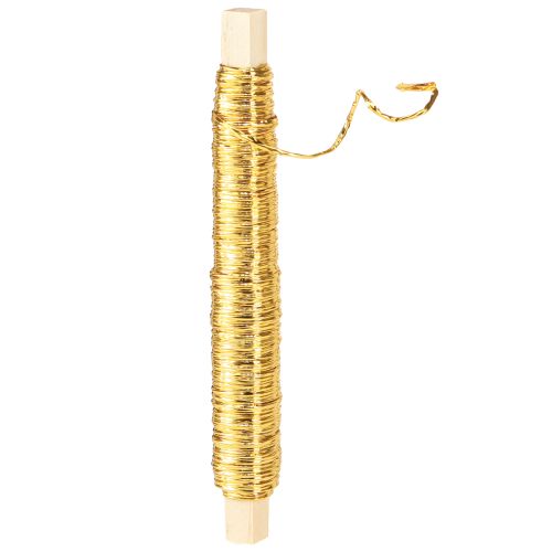 tételeket Papírzsinór huzal Ø0,8mm 22m aranyba csomagolva