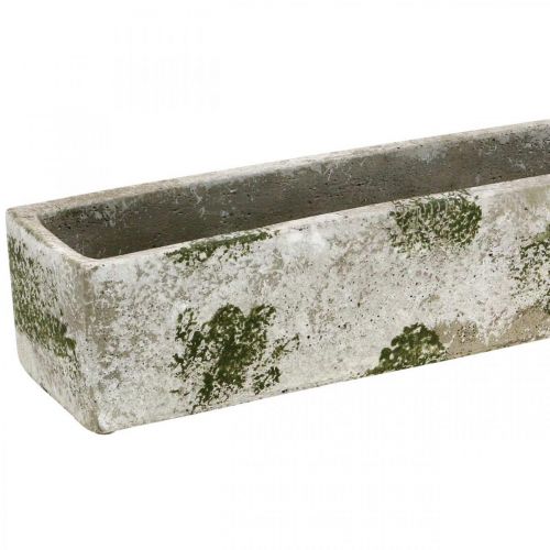 Floristik24 Ültető beton antik megjelenés Négyszögletű virágláda 40×8×7cm