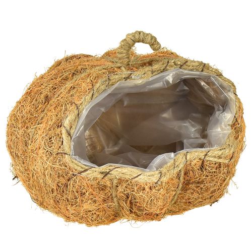 tételeket Növénykosár tök őszi dekoráció narancssárga Ø22cm M17cm