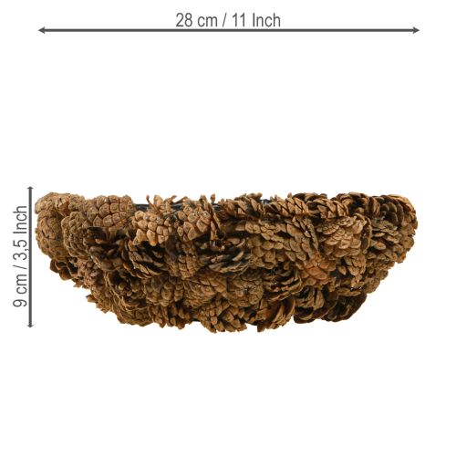 tételeket Növénytál valódi kúpok kúptál natúr Ø28cm M9cm