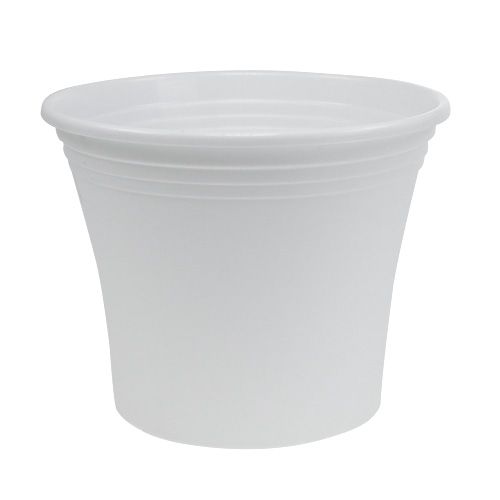 Műanyag edény „Irys” fehér Ø22cm H18cm, 1db