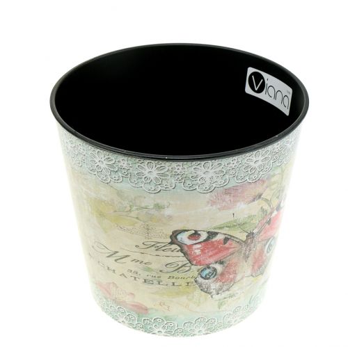 Floristik24 Növénycserép vintage pillangó Ø13cm