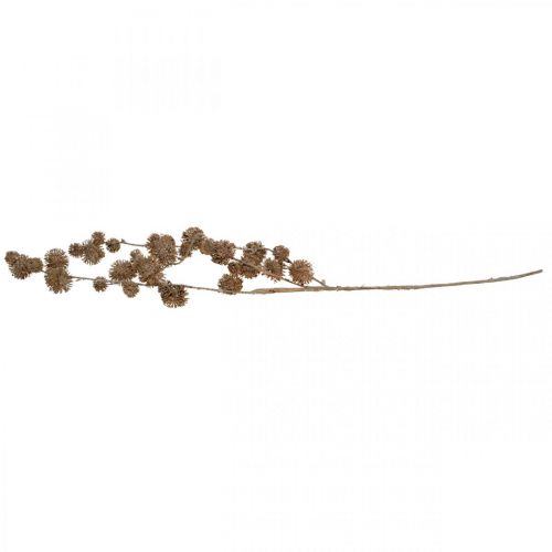 tételeket Dekoratív ágas platán gyümölcsökkel Őszi dekoráció Mesterséges platán barna L82cm Ø2-4cm