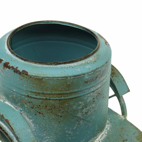 Floristik24 Virágcserepes motorrobogó fém rozsdakék 33cm