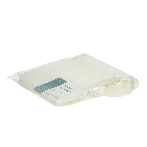 Floristik24 Organza krémből készült ékszertáska 12x9cm 10db