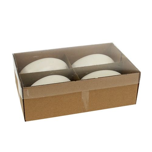 Floristik24 Hattyútojás 9cm fehér 4 db