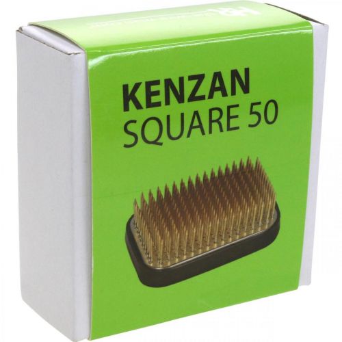 tételeket Hedgehog Kenzan téglalap alakú ezüst sárgaréz 50×35mm