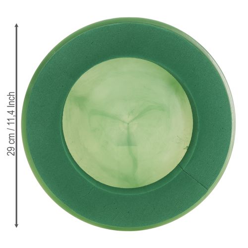 tételeket Virágmintás habszivacs koszorú tállal, nedves virágmintás habszivacsból Ø29cm 2 db