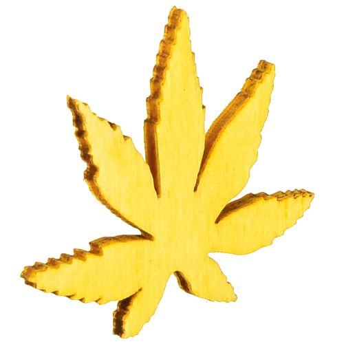 tételeket Szórványos díszítő levelek sárga, barna, platina válogatott 4cm 72 db