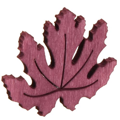 tételeket Szórványdísz fa őszi levelek asztali dekoráció lila rózsaszín zöld 4cm 72 db