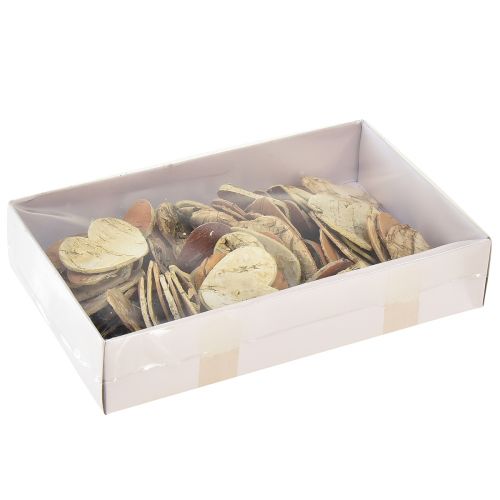 Floristik24 Szórványdísz fa szív fa szívek kéreg nyír 4cm 60 db