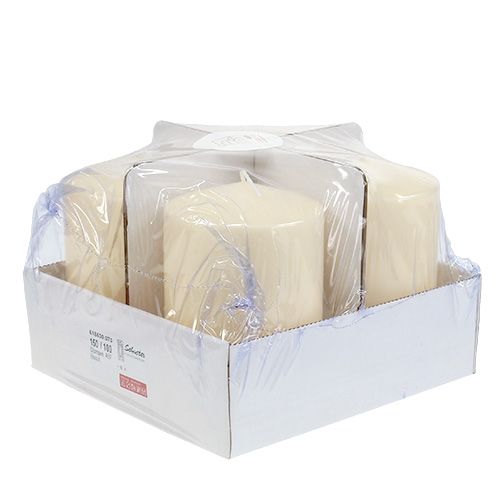 tételeket Oszlopos gyertya 150/100 krém 4 db