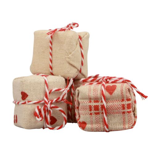 tételeket Asztali dekoráció Karácsonyi ajándékcsomag dekoráció 3,5cm 9 db