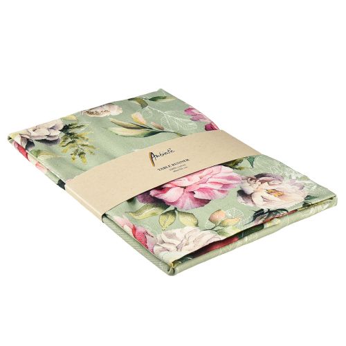 Floristik24 Asztali futó tavaszi bazsarózsa asztali futó zöld 40x150cm