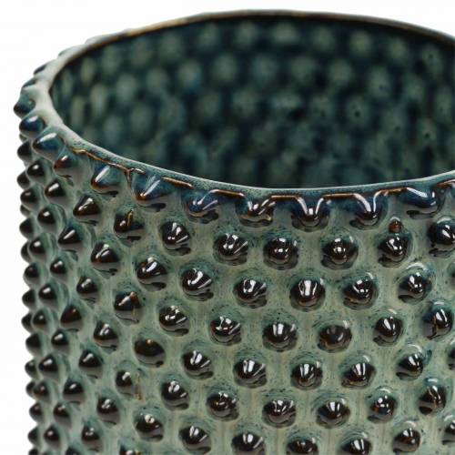 Floristik24 Ültetőgép kék, fehér Ø11cm H10cm 2db